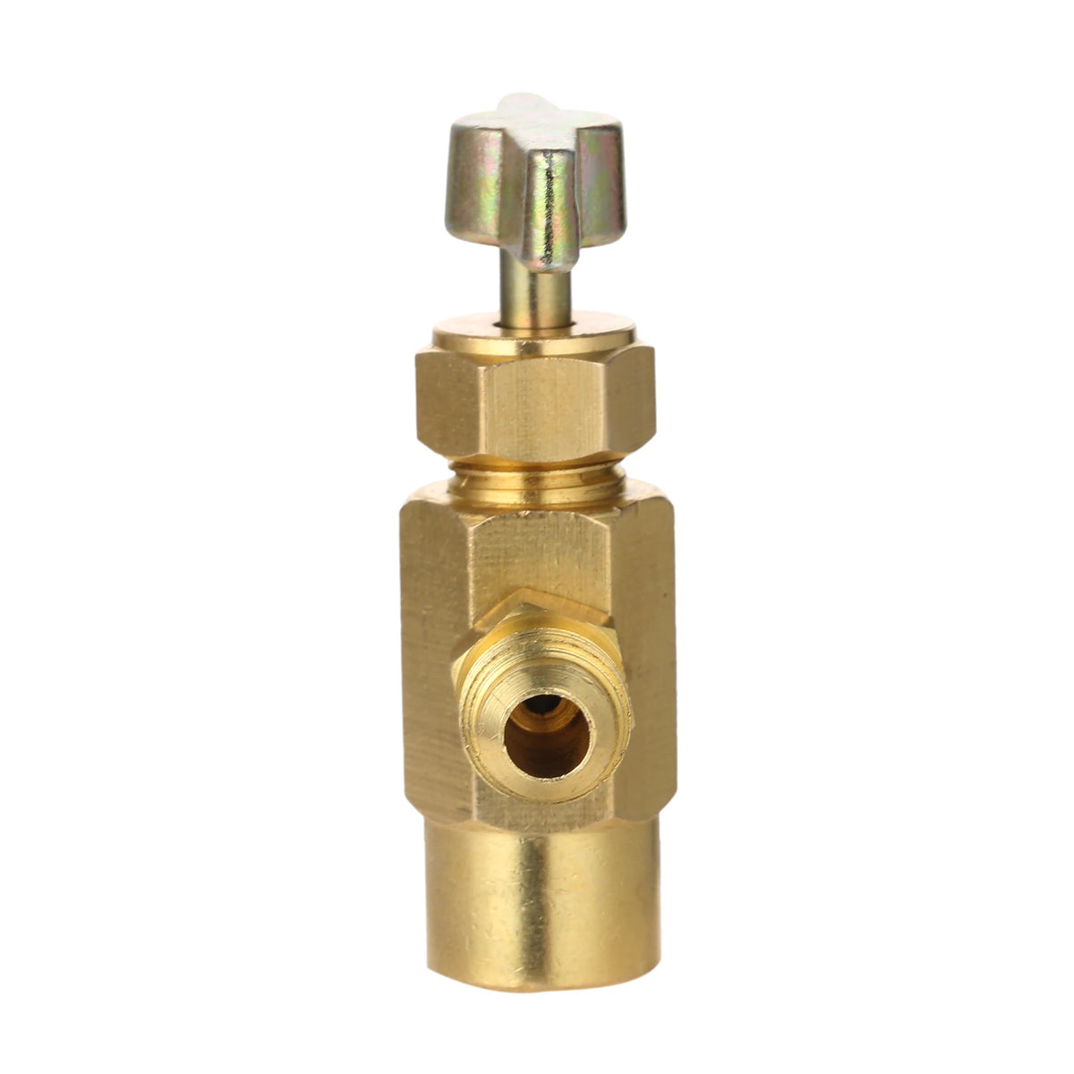 1pc Car R-1234yf Can Tap 1/2" ACME LH Threads with R-1234yf Self-sealing Valve Cans for R12 R22 Hose Can Bottle Tap Opener Brass