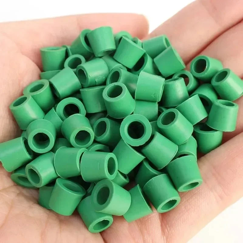 Green Air Conditioning 50-200pcs 1/4'' Charging Hose 1/4'' Valve Gasket Manifold Repair Seal Kit Replacement Car Accessories