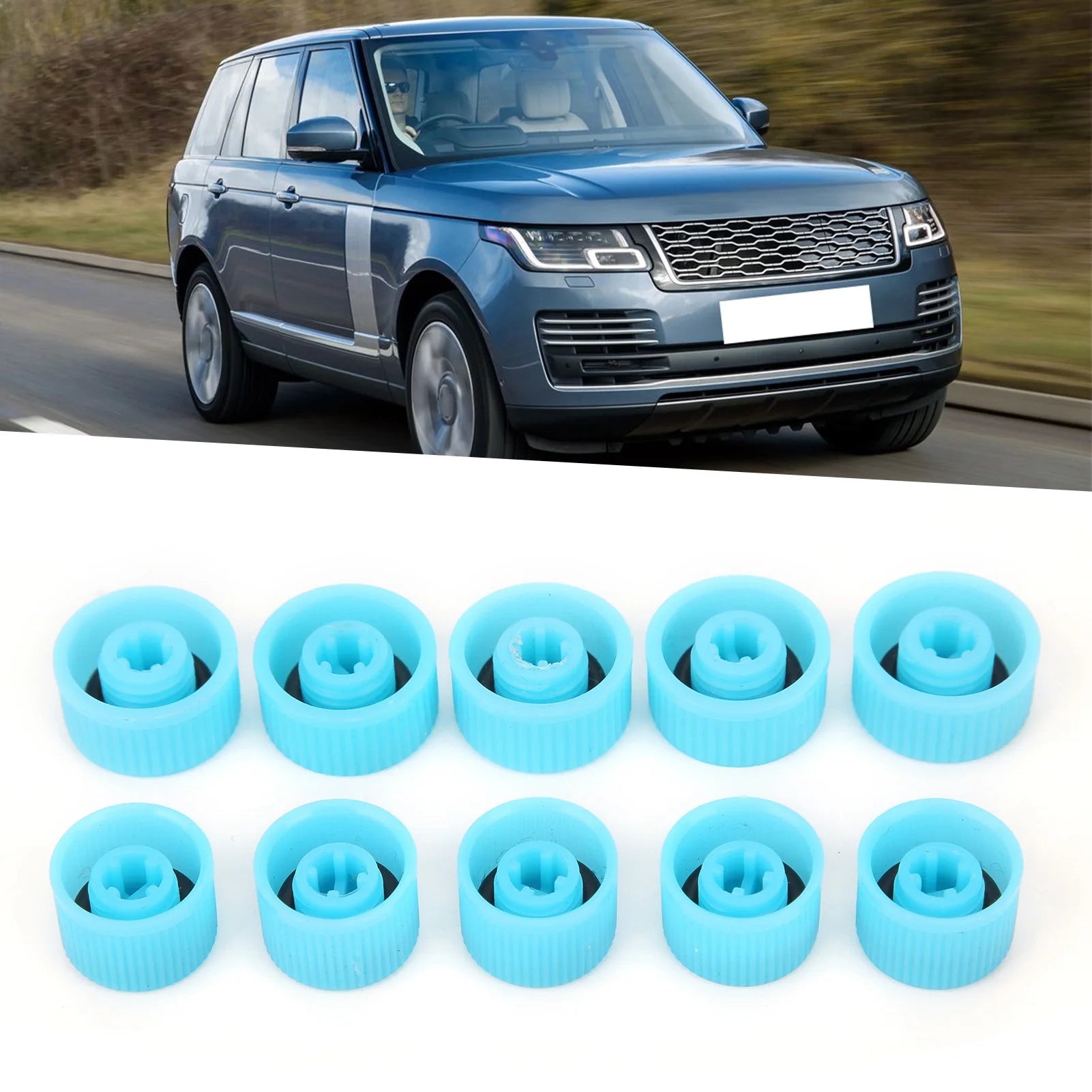 10Pcs A/C Refrigerant Port Cap W/Seal Ring High/Low Side Air Conditioning Service Dust Cover