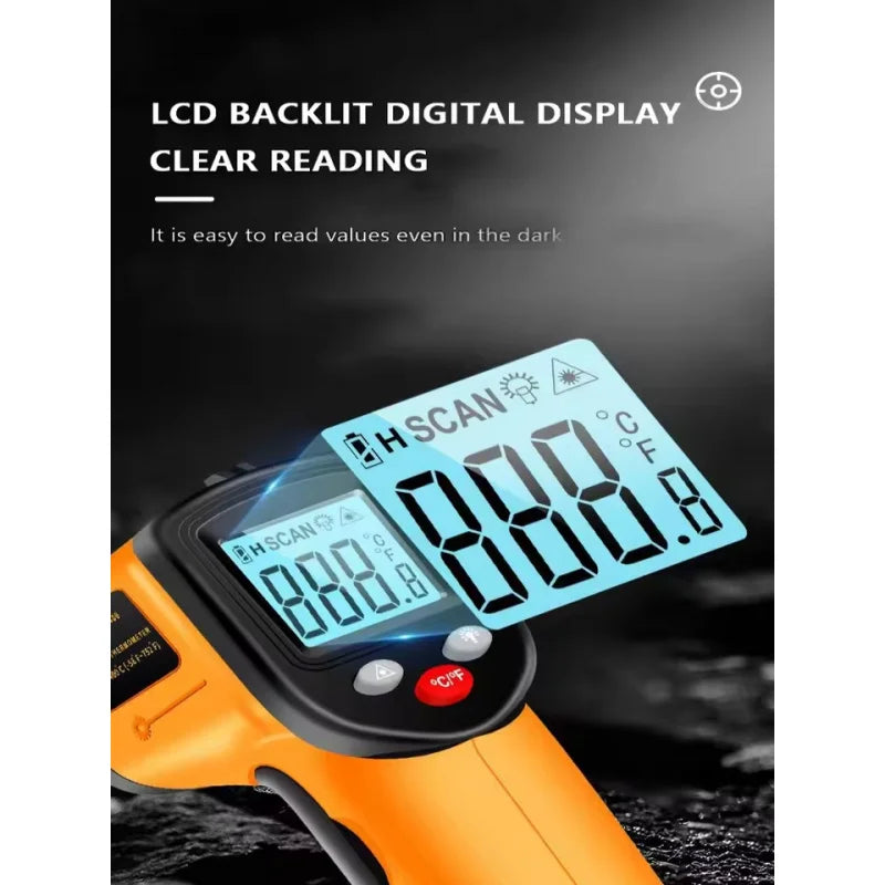 TS380 Infrared Non-Contact Thermometer Handheld Industrial High-Precision Electronic Temperature Gauge TS600