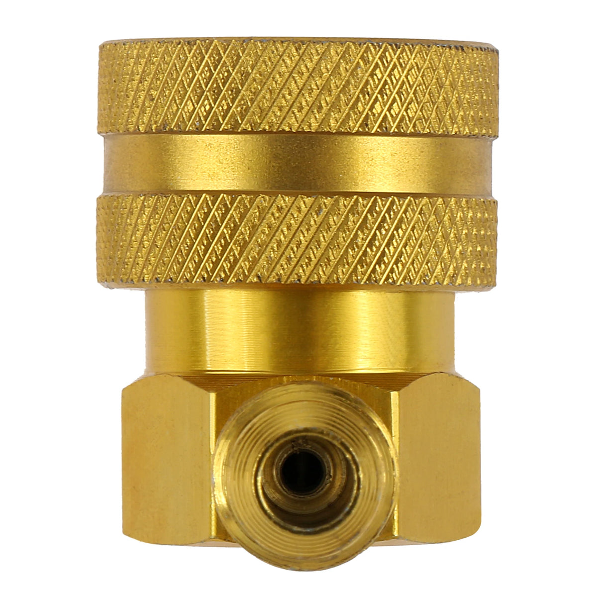 Car HVAC R134a Refrigerant Quick Couplers Adapter 90 Degree 1/4" SAE Low Side A/C Air Condition Manifold Gauge Adapter Connector